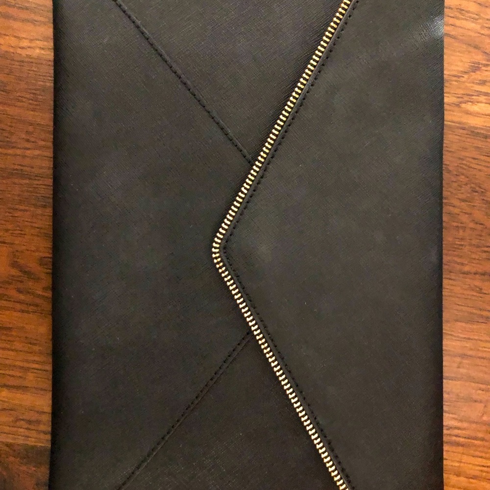 Rebecca Minkoff envelope clutch pouch black